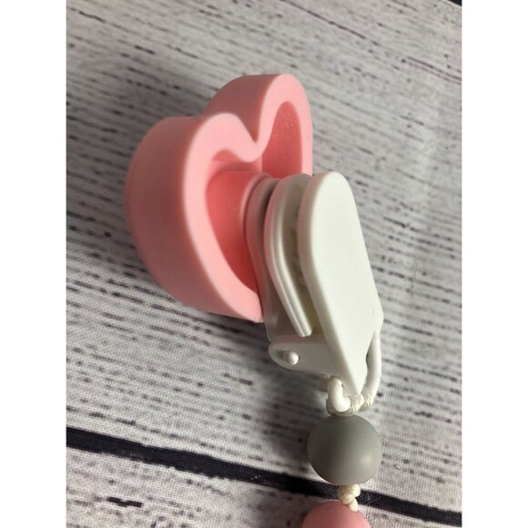 Beebico Coffee BPA Free Pacifier Clip Holder Set - Baby Teething Toys- Silicone - Picture 3 of 5